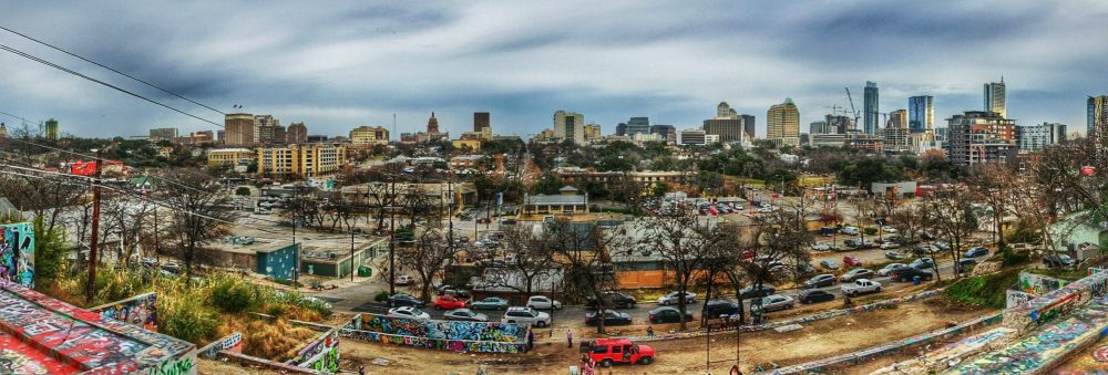 A panoramic photograph of Austin, Texas.