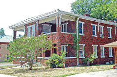 brick multifamily home