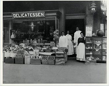 A family delicatessen in Washington, D.C., circa 1904